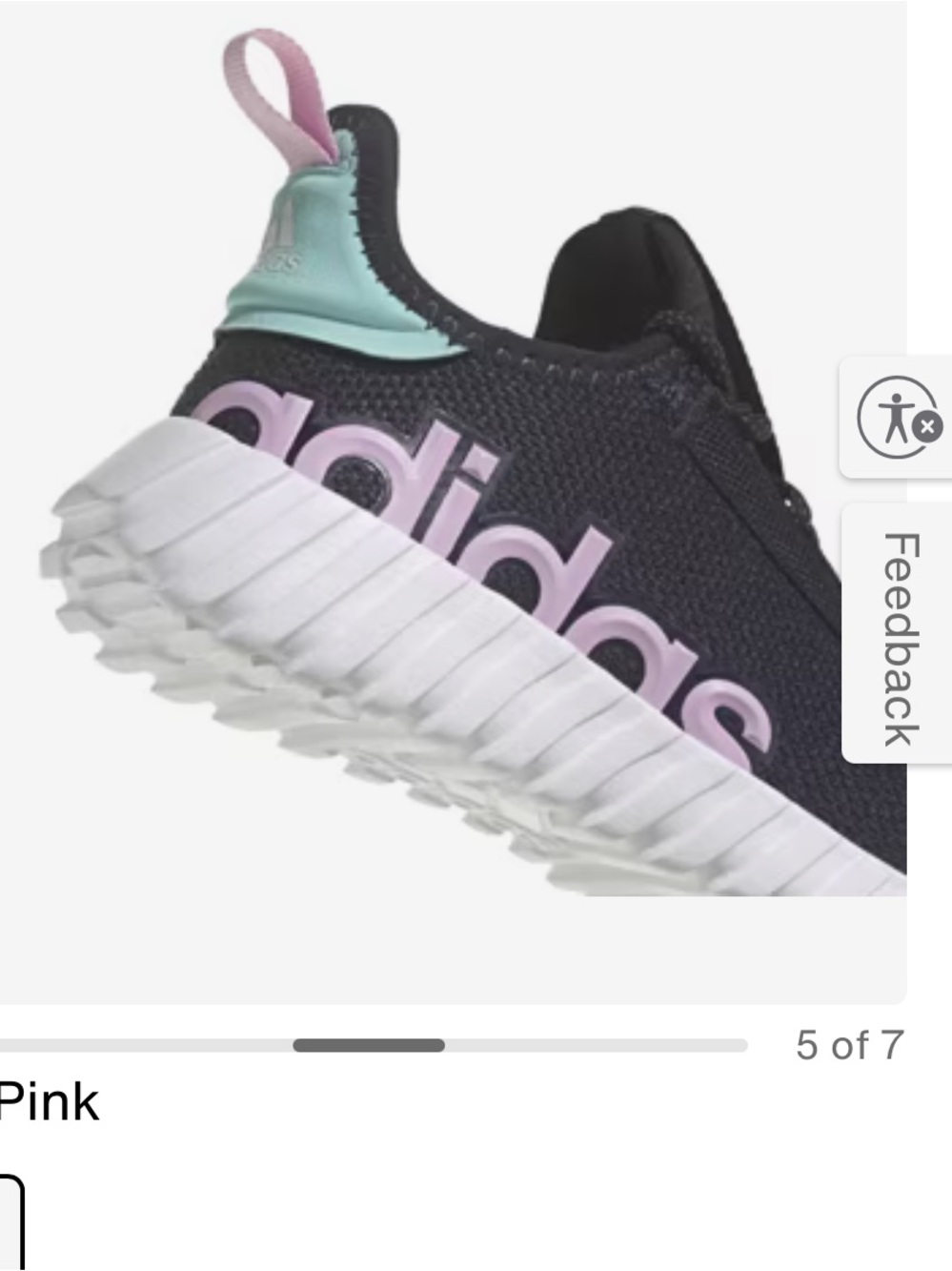 adidas Kids' Kaptir Sneakers - Navy / Pink - Picture 5 of 16